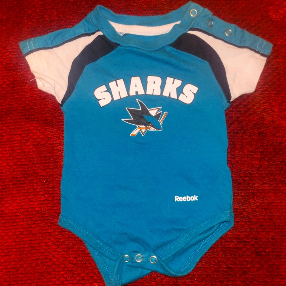 3 for $12 Reebok SJ Sharks Onsie 0-3mo
